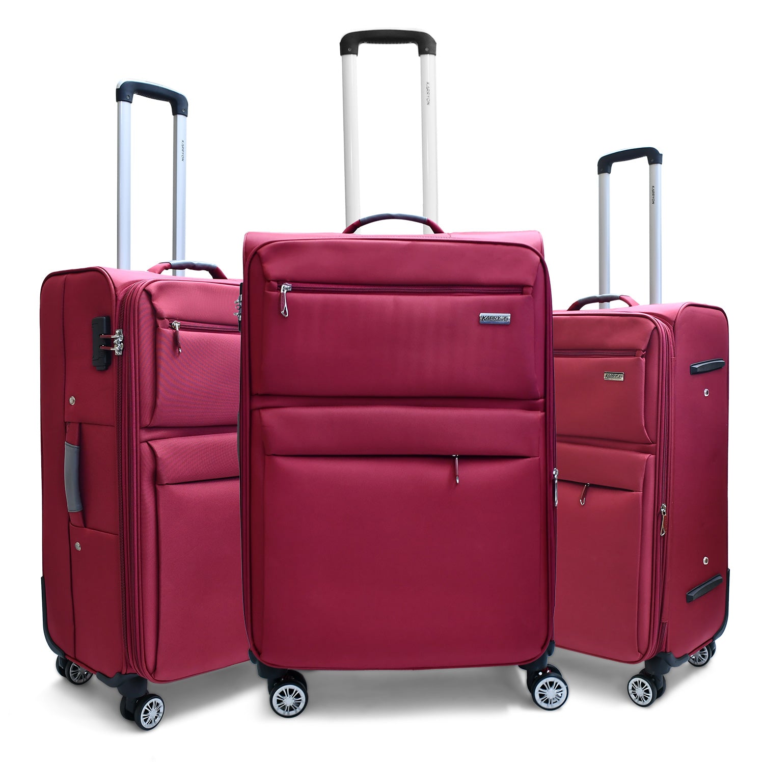 Karry-On Gallant Double Wheeled Soft Luggage 3Pc Set (20/26/30