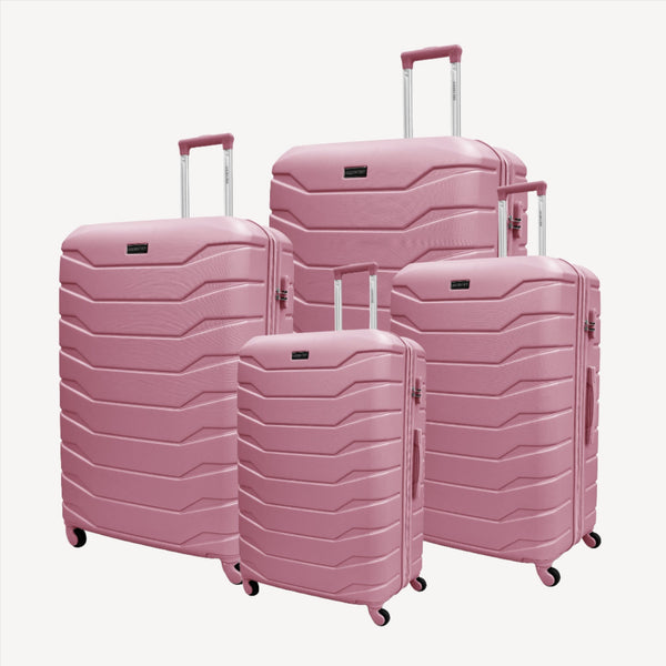 Armoured Expandable 4Pc Abs Luggage Set (20/24/28/32")