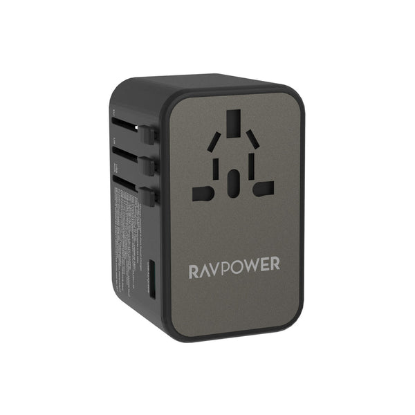 RAVPower GaN 75W 4-Port Travel Charger (Global Black)