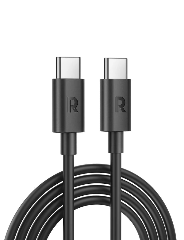 RAVPower 2m Type-C to Type-C Cable (TPE) - Black