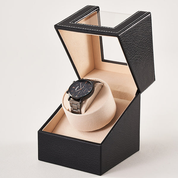 PU Leather Auto Self-Winding Watch Box