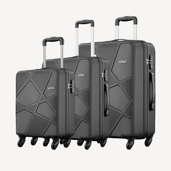 Safari Pentagon Hardside 3PC PP Luggage Set (22/26/30")