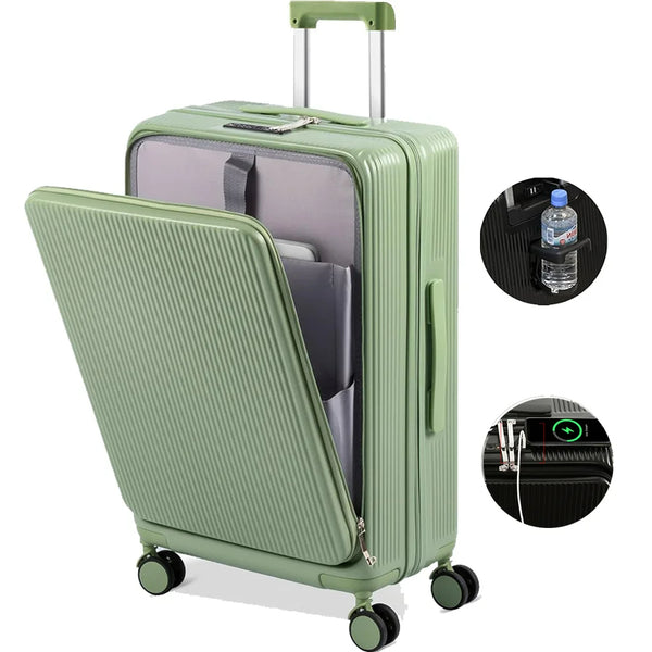 Multifunctional 20" Polycarbonate Travel Luggage