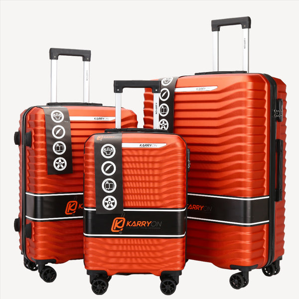 Karry-On Platinum Elite Abs 3Pc Luggage Set (20/24/28")