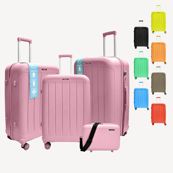 Pigeon Monumental Pp 3+1Pc Set Luggage With Pvc Cover (14/20/24/28")