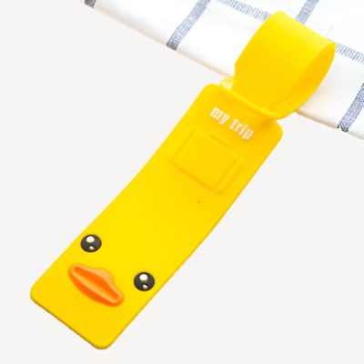 Yellow Duck 3D Silicone Luggage Tag